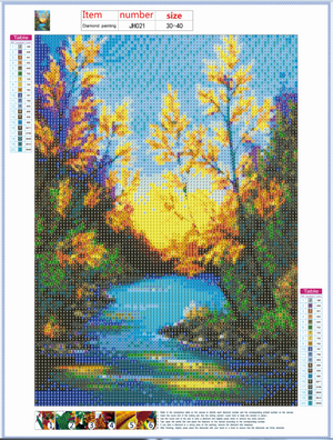Full Diamond Painting kit - Calm lake