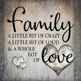 Full Diamond Painting kit - Family & love Words