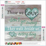 Full Diamond Painting kit - Love Words
