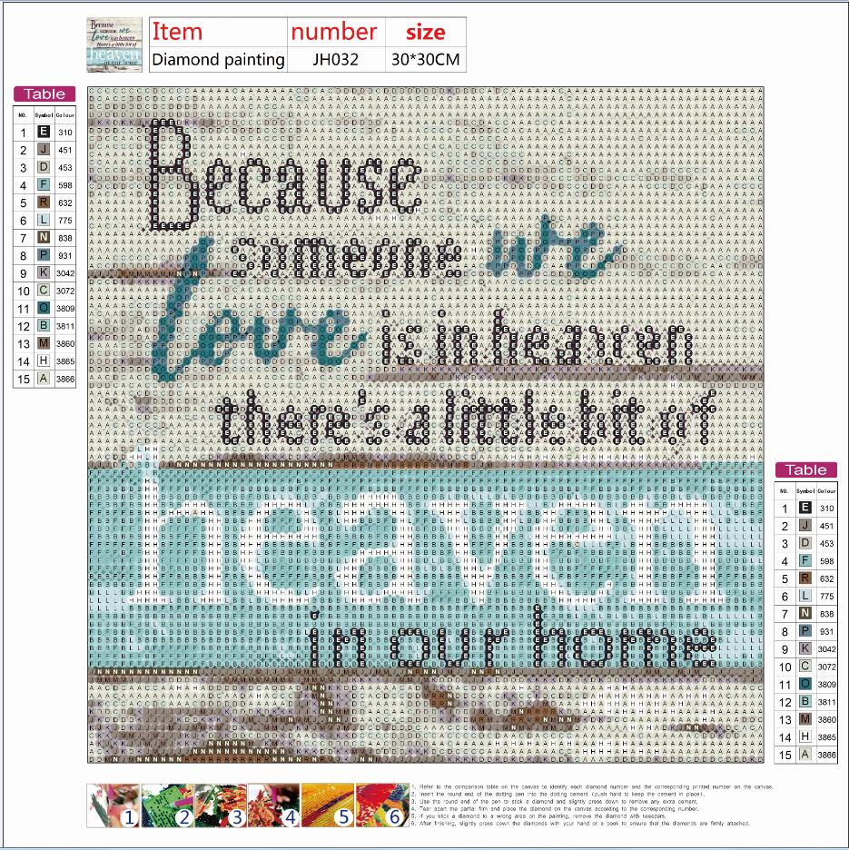 Full Diamond Painting kit - Love Words