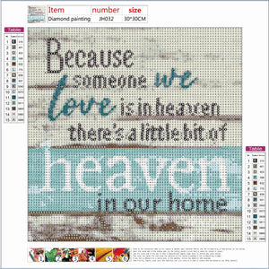 Full Diamond Painting kit - Love Words