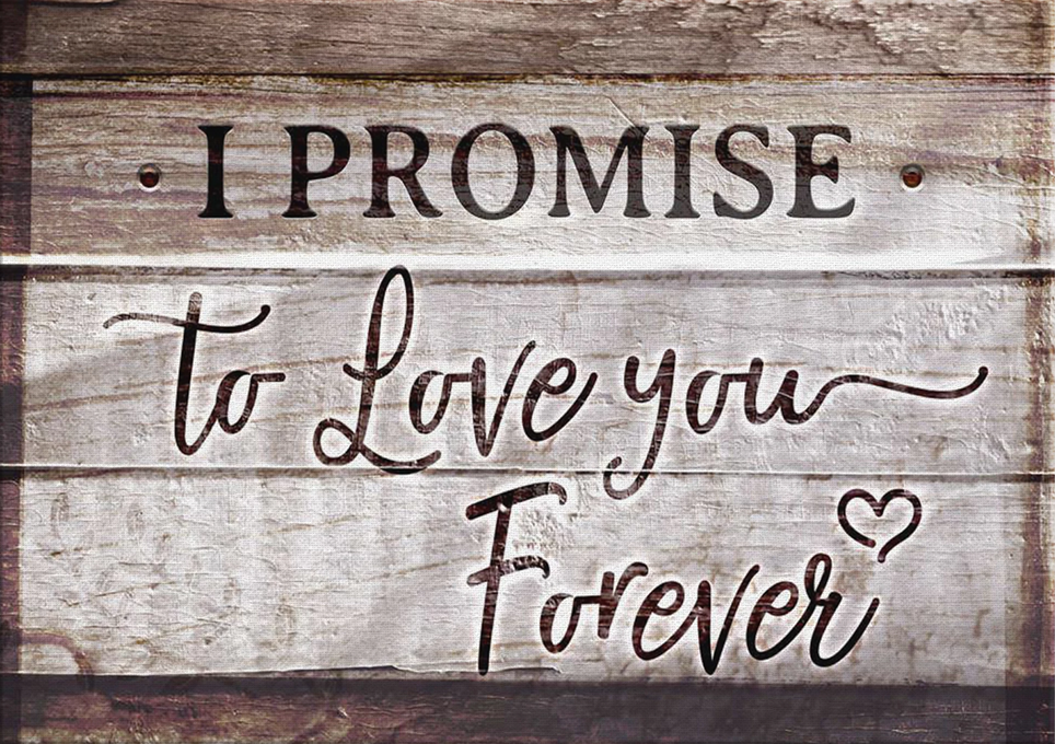 Full Diamond Painting kit - I promise to love you forever