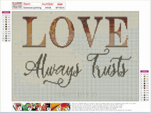 Full Diamond Painting kit - Love