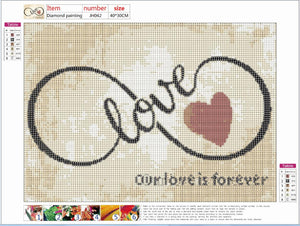 Full Diamond Painting kit - Our love is forever