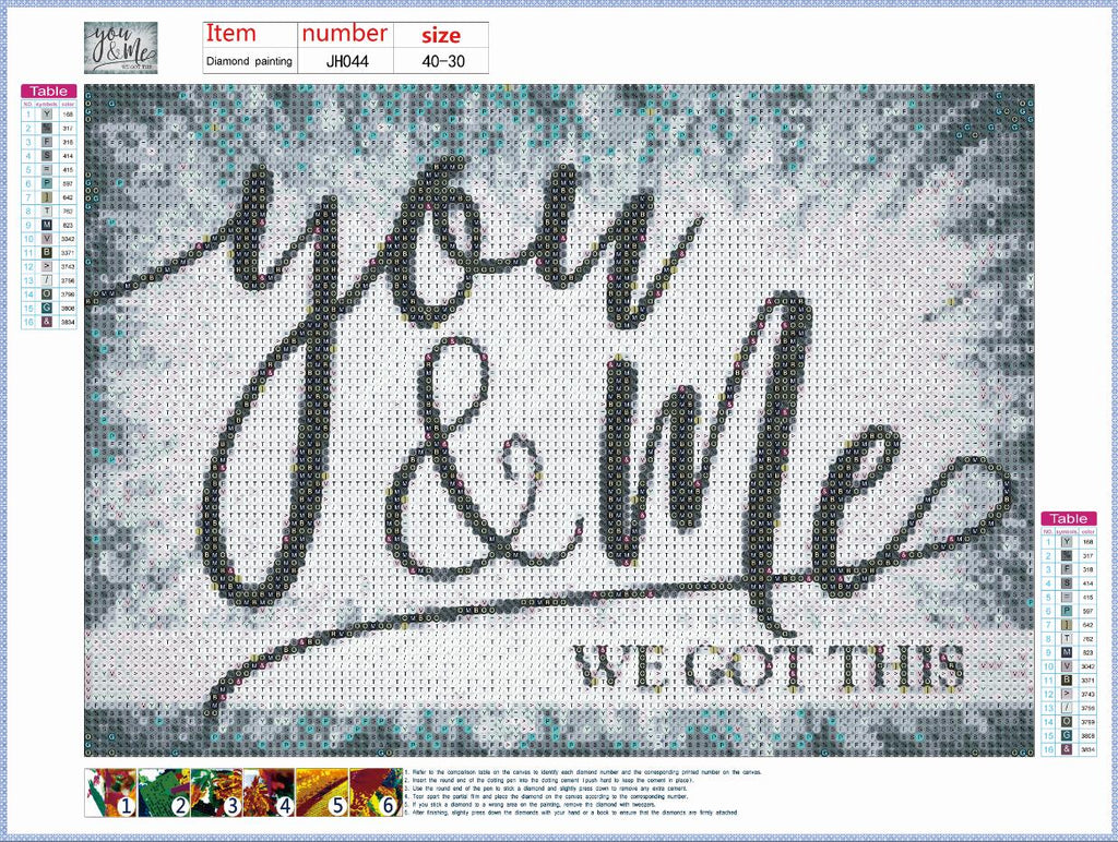 Full Diamond Painting kit - You & Me