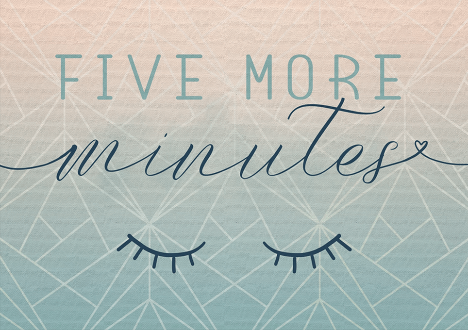 Full Diamond Painting kit - Five more minutes