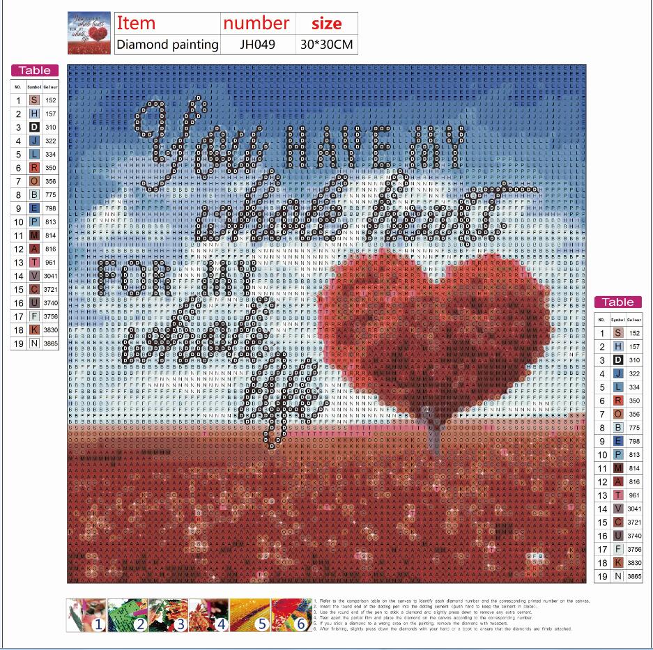 Full Diamond Painting kit - You have my whole heart for my whole life