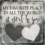 Full Diamond Painting kit - My favorite place in all the world is next to you