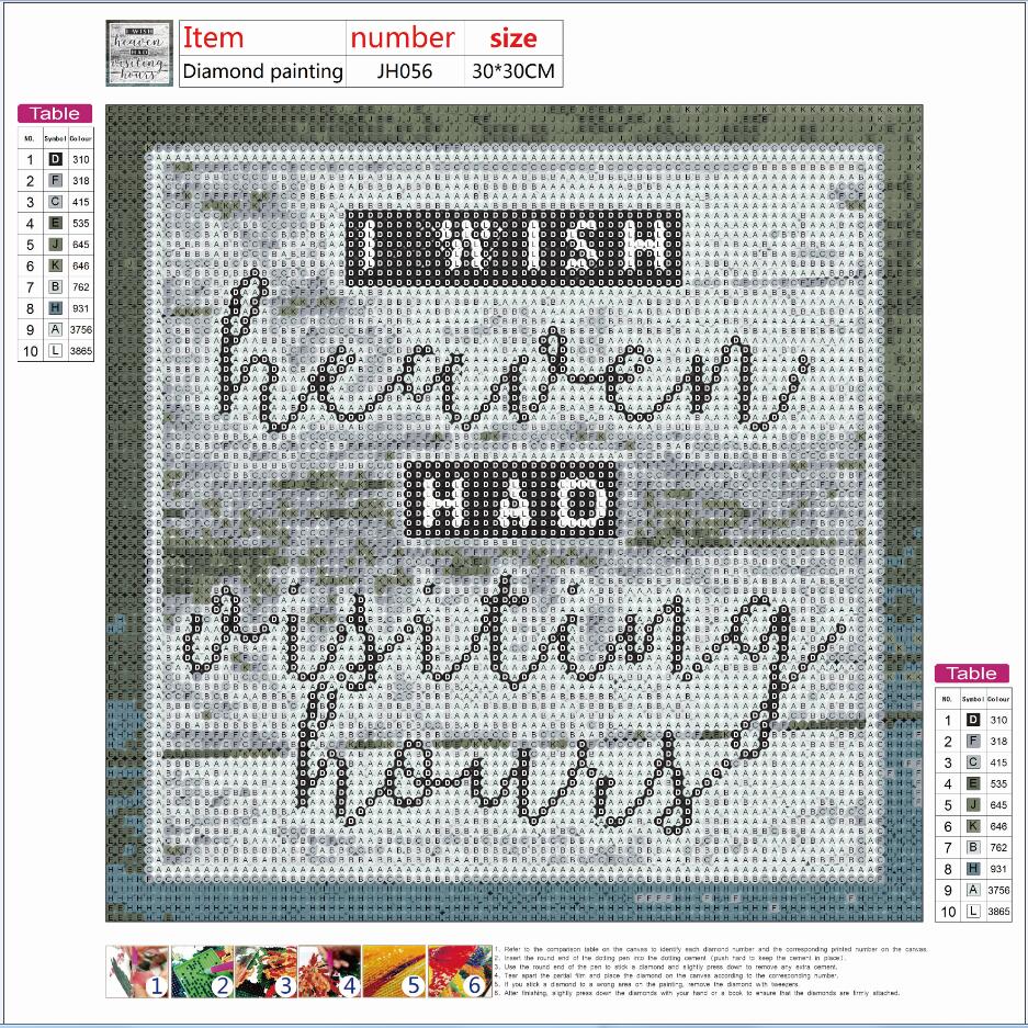 Full Diamond Painting kit - I wish heaven had visiting hours