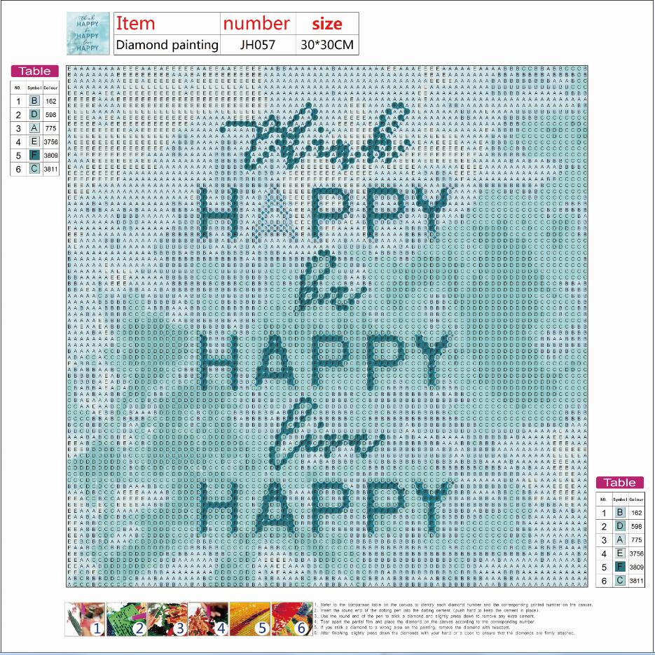 Full Diamond Painting kit - Happy