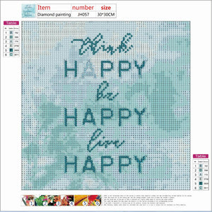 Full Diamond Painting kit - Happy