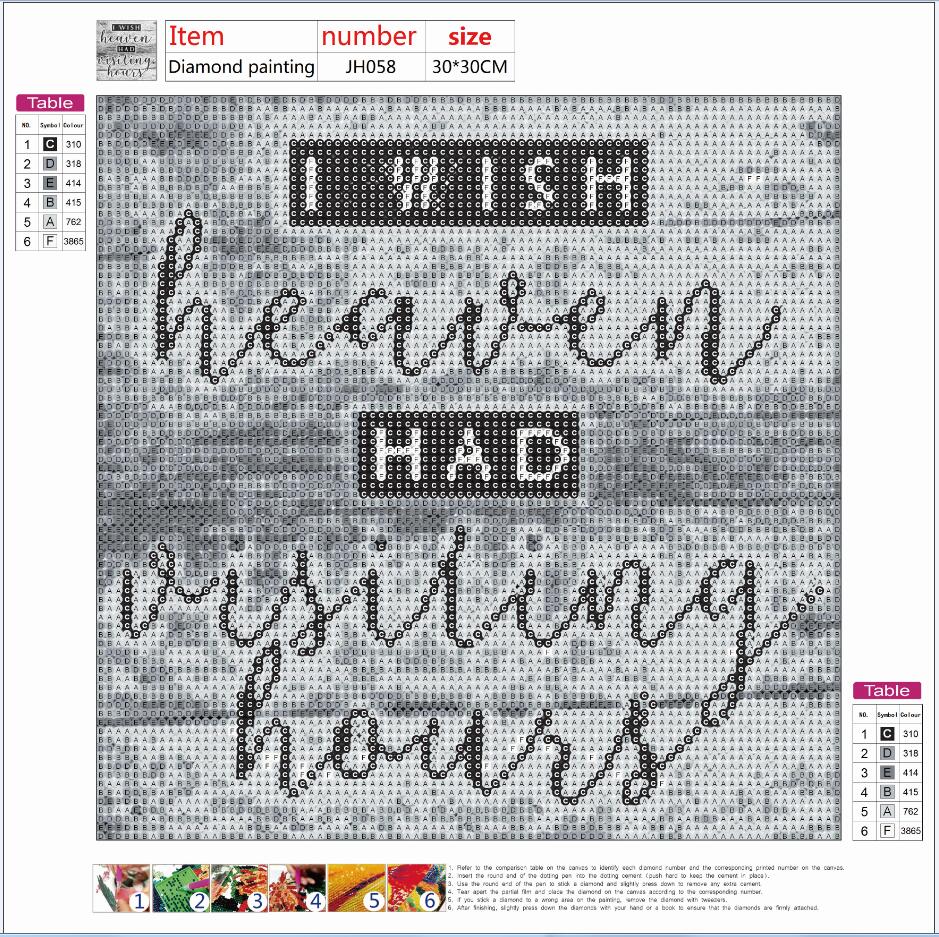 Full Diamond Painting kit - I wish heaven had visiting hours