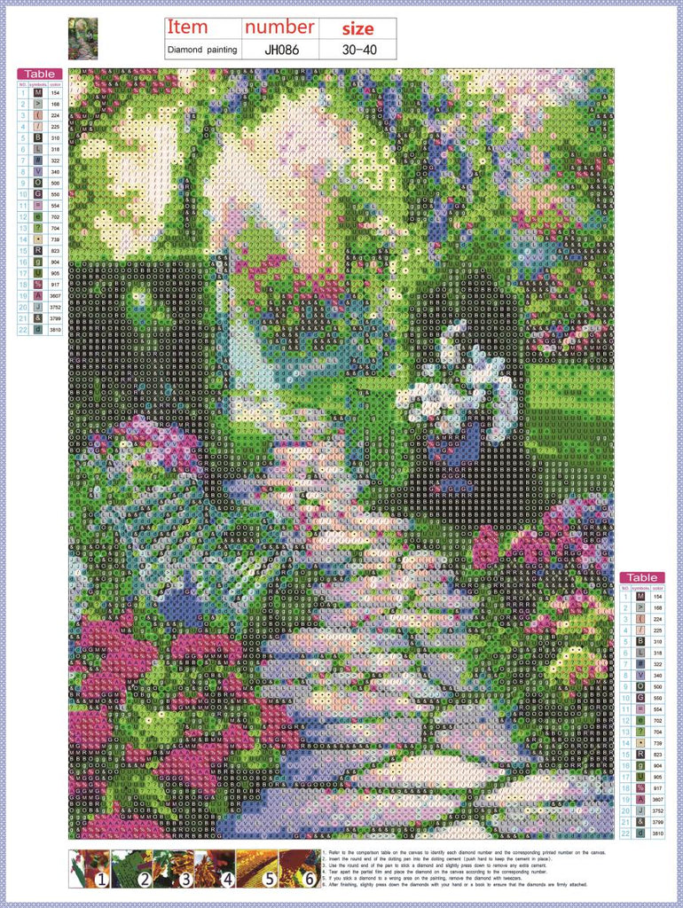 Full Diamond Painting kit - Beautiful garden