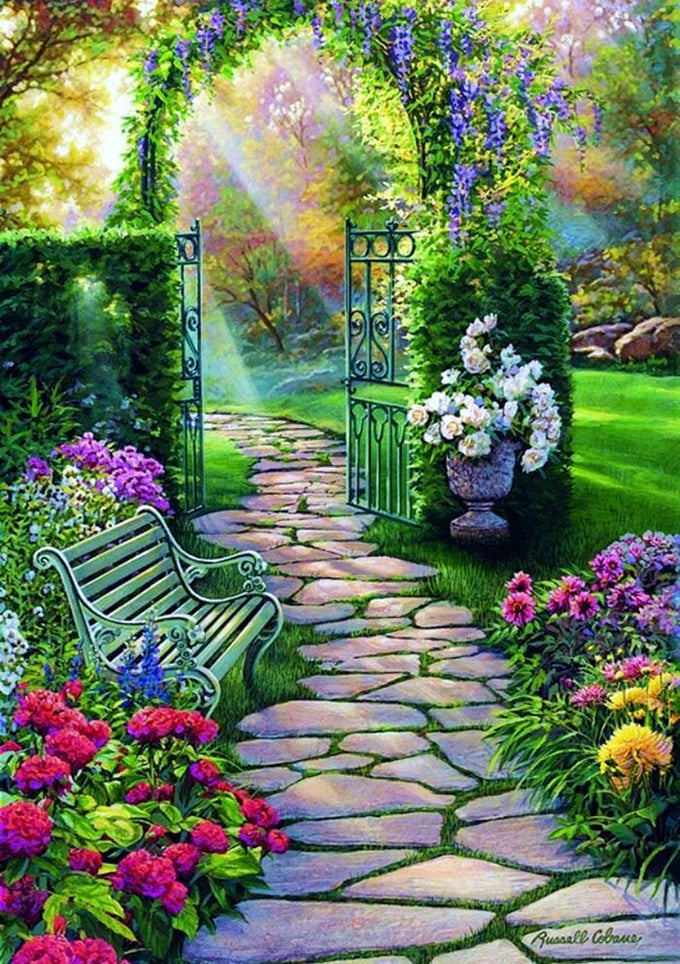 Full Diamond Painting kit - Beautiful garden