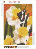 Full Diamond Painting kit - Flowers and butterfly