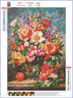 Full Diamond Painting kit - Beautiful Flowers