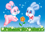 Full Diamond Painting kit - Cute rabbits