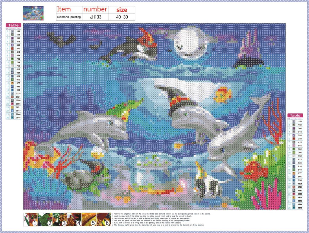 Full Diamond Painting kit - Undersea halloween