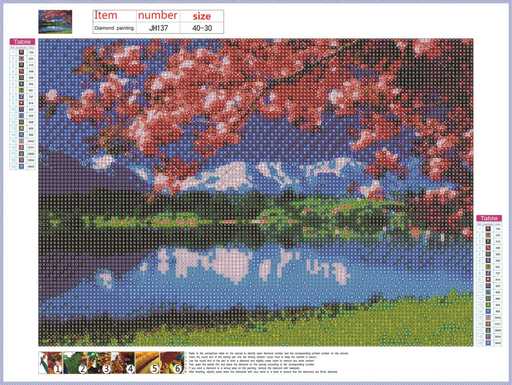 Full Diamond Painting kit - Snow mountain scenery
