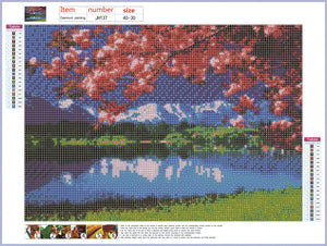 Full Diamond Painting kit - Snow mountain scenery