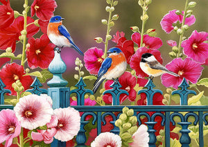 Full Diamond Painting kit - Flowers and birds