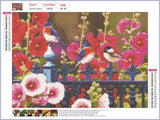 Full Diamond Painting kit - Flowers and birds