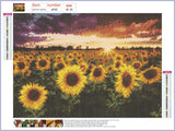 Full Diamond Painting kit - Beautiful sunflower garden