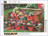 Full Diamond Painting kit - Flower bed