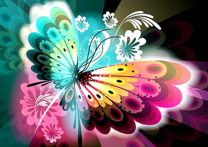 Full Diamond Painting kit - Shiny butterfly