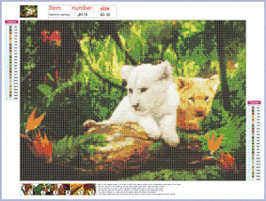 Full Diamond Painting kit - Cute little tiger