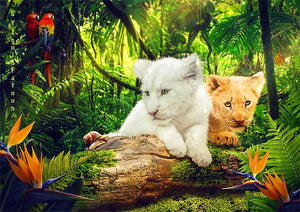 Full Diamond Painting kit - Cute little tiger