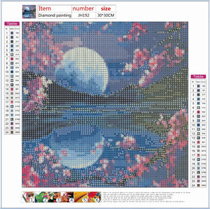 Full Diamond Painting kit - Beautiful moon view
