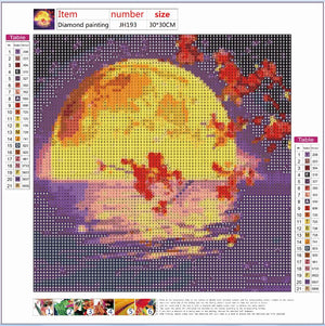 Full Diamond Painting kit - Beautiful moon view