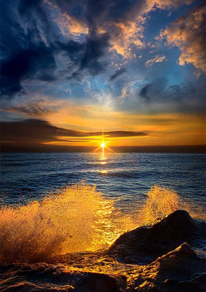 Full Diamond Painting kit - Seaside sunrise view