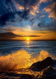 Full Diamond Painting kit - Seaside sunrise view