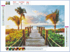 Full Diamond Painting kit - Beautiful view of the sea