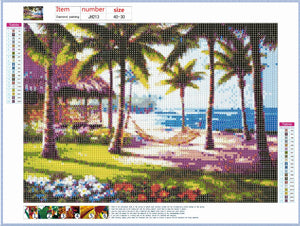 Full Diamond Painting kit - Summer seaside scenery