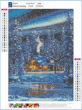 Full Diamond Painting kit - Winter snow scene