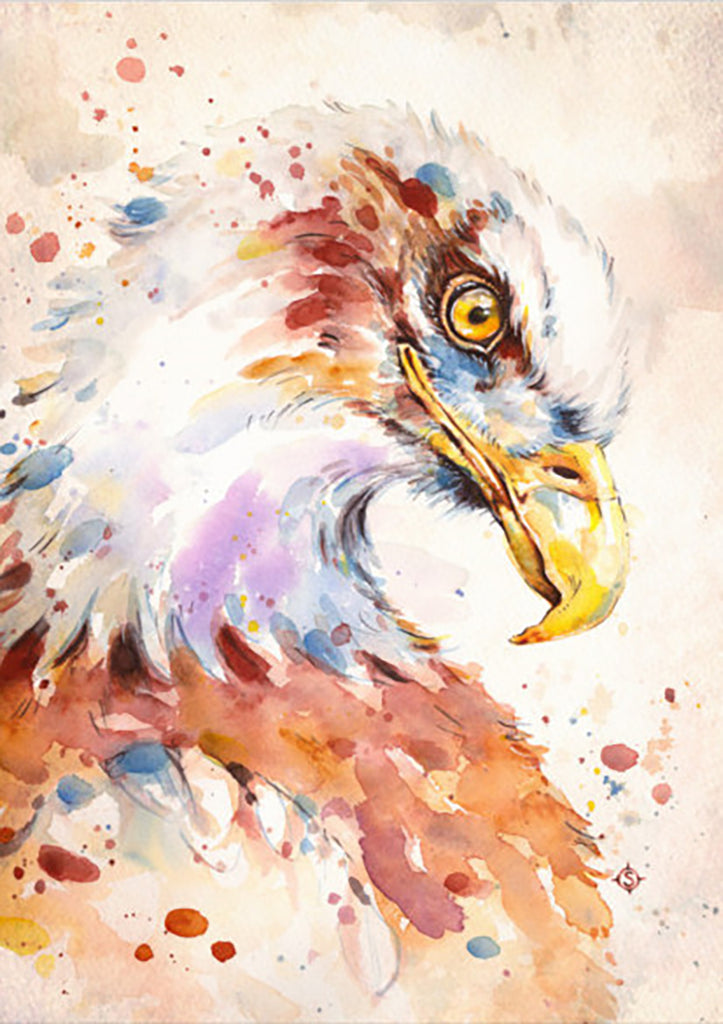 Full Diamond Painting kit - Watercolor eagle