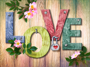 Full Diamond Painting kit - LOVE