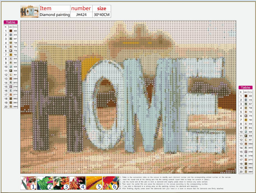 Full Diamond Painting kit - HOME