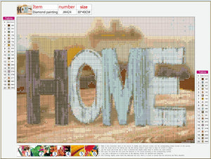 Full Diamond Painting kit - HOME