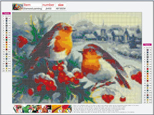 Full Diamond Painting kit - Small birds
