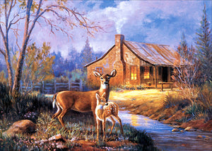 Full Diamond Painting kit - Sika deer