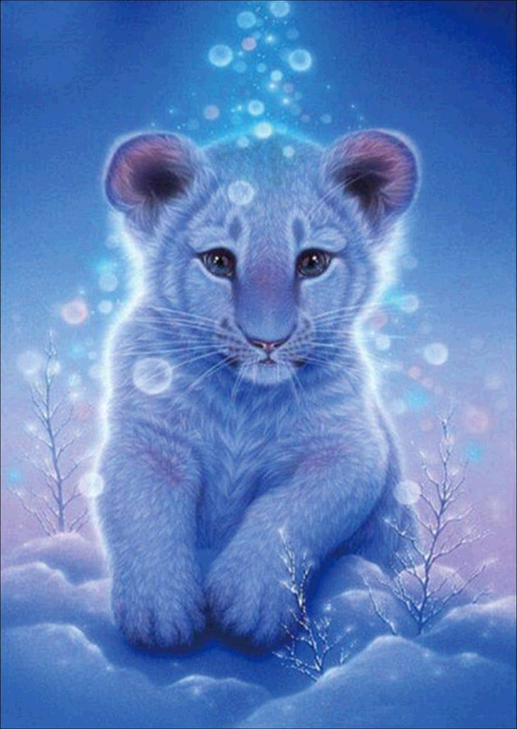 Full Diamond Painting kit - Cute little tiger