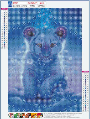 Full Diamond Painting kit - Cute little tiger