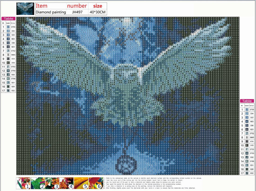 Full Diamond Painting kit - Cool eagle