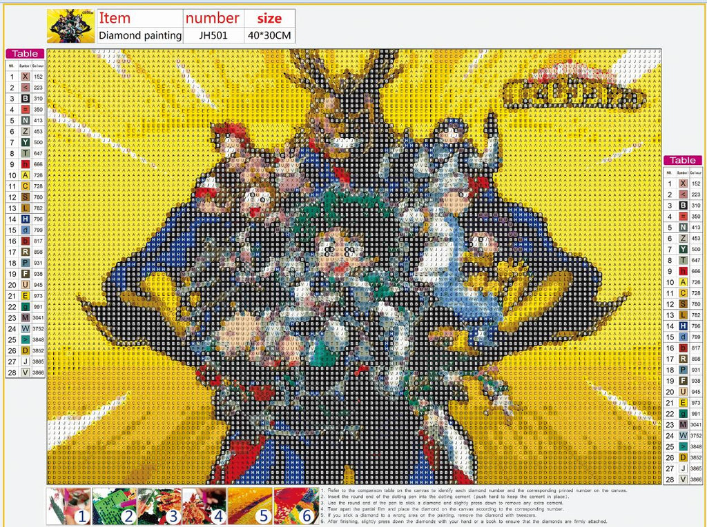 Full Diamond Painting kit - Cartoon character