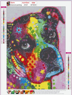 Full Diamond Painting kit - Color dog