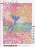 Full Diamond Painting kit - Shiny Pink Mermaid